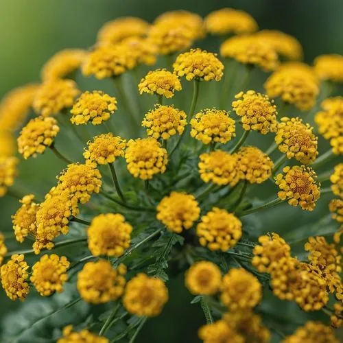 tansy macro shot,many yellow flowers blooming on the stalk,tanacetum,achillea,helichrysum,achillea millefolium,solidago,flower umbel,Photography,General,Commercial