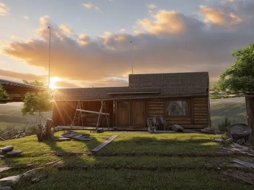 farmstead,homestead,new echota,the cabin in the mountains,small cabin,3d rendering,summer cottage,country cottage,rustic,log cabin,rural,render,3d render,log home,american frontier,farm hut,3d rendered,rendering,blockhouse,home landscape,Common,Common,Natural