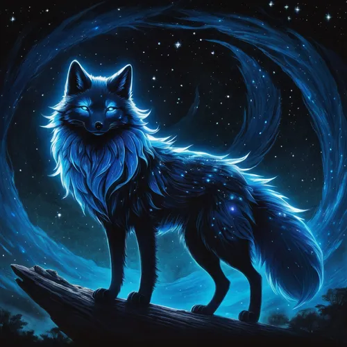 constellation wolf,howling wolf,wolf,fox,howl,garden-fox tail,werewolves,werewolf,zodiac sign leo,canidae,a fox,strix nebulosa,night star,wolves,kitsune,european wolf,gray wolf,nine-tailed,star illustration,arctic fox,Illustration,Black and White,Black and White 23