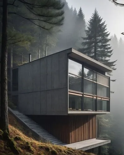 zumthor,snohetta,forest house,house in mountains,house in the mountains,house in the forest,cubic house,dunes house,cantilevered,cantilevers,bohlin,timber house,modern house,the cabin in the mountains,lohaus,modern architecture,mid century house,prefab,archidaily,mountain hut,Conceptual Art,Fantasy,Fantasy 12