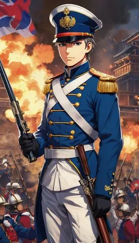 napoleon bonaparte,horikawa,shukarno,amiral,kashima,farragut,napoleonic,napoleon i,generals,bonaparte,kaga,naval,katsuyuki,naval battle,vicksburg,patriae,trafalgar,kazuhisa,fujima,ijn,Illustration,Japanese style,Japanese Style 03