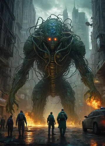 sci fiction illustration,mech,cybernetics,mecha,cyberpunk,fallout4,sci fi,wuhan''s virus,concept art,district 9,the thing,military robot,dystopian,dystopia,humanoid,sci-fi,sci - fi,game art,scifi,game illustration,Art,Classical Oil Painting,Classical Oil Painting 18