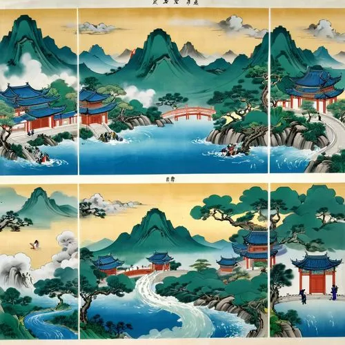 cool woodblock images,hiroshige,ukiyoe,oriental painting,woodblock prints,mengzi,japan pattern,xuande,jinbei,tokaido,japanese art,huijin,wuyuan,khokhloma painting,yiping,utagawa,japanese background,qingming,chiyonofuji,yonghai,Unique,Design,Character Design