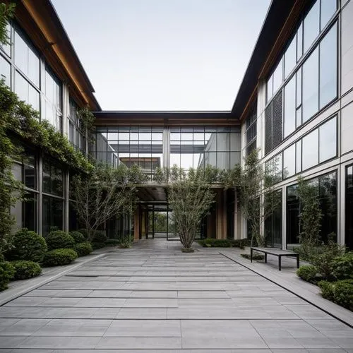 langara,schulich,cupertino,ubc,sfu,atriums,genentech,phototherapeutics,esade,streamwood,office building,ucd,metaldyne,biotechnology research institute,company headquarters,technopark,modern office,weyerhaeuser,courtyard,headquarter,Architecture,Commercial Residential,Modern,Mid-Century Modern