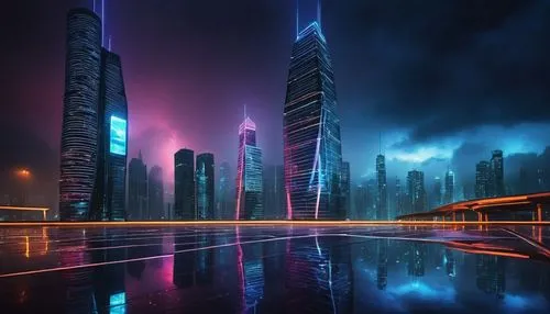 guangzhou,futuristic landscape,cybercity,cyberport,dubai,shanghai,city at night,cyberpunk,cityscape,dubia,coruscant,cybertown,futuristic architecture,dubay,city skyline,metropolis,fantasy city,doha,futuristic,urban towers,Photography,Documentary Photography,Documentary Photography 27