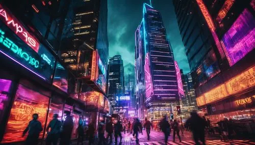 cyberpunk,times square,mongkok,colorful city,shinjuku,time square,ny,shanghai,bladerunner,colored lights,nyclu,cybercity,nyc,metropolis,neons,nytr,city at night,vapor,new york streets,wallstreet,Conceptual Art,Fantasy,Fantasy 26