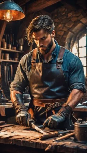 blacksmith,tinsmith,woodworker,metalsmith,craftsman,copper cookware,a carpenter,craftsmen,steelworker,tradesman,luthier,woodworking,blue-collar worker,artisan,farrier,carpenter,wood shaper,silversmith,metalworking,gunsmith,Conceptual Art,Daily,Daily 21