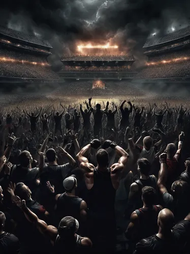 rugby union,carpathian,gridiron football,american football,indoor american football,football fans,rugby,rise,high school football,coliseum,apocalyptic,the game,the fallen,photo manipulation,overthrow,ravens,acdc,riot,wrestlers,madhouse,Conceptual Art,Fantasy,Fantasy 34