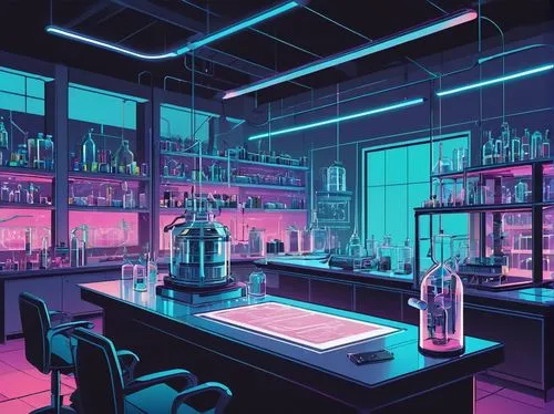 neon drinks,neon light drinks,neon cocktails,laboratory,neon coffee,liquor bar,nightclub,chemical laboratory,neon tea,bar,unique bar,neon candies,bar counter,bartender,neon lights,neon light,chemist,pharmacy,sci fiction illustration,piano bar,Illustration,Vector,Vector 01