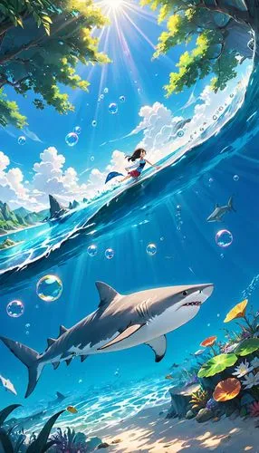 underwater background,underwater playground,underwater world,dolphin background,underwater oasis,ocean paradise,underwater landscape,aquarium,sea-life,under the sea,aquarium inhabitants,ocean background,school of fish,aquatic life,dolphin coast,shoal,ocean underwater,aquariums,dolphin school,dolphinarium,Anime,Anime,Realistic