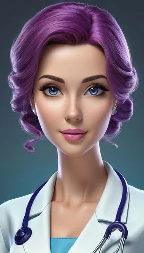 female doctor,cartoon doctor,female nurse,neurosurgeon,medical sister,physician,Unique,3D,3D Character