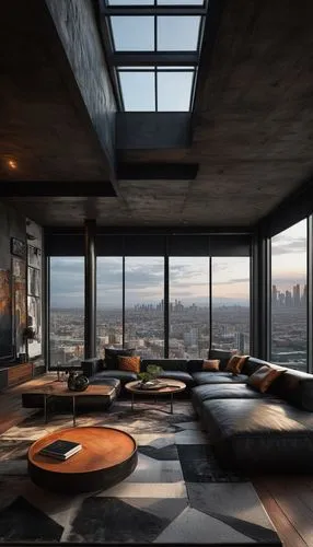 penthouses,minotti,sky apartment,great room,interior modern design,loft,modern living room,living room,roof landscape,livingroom,skylights,interior design,modern decor,lofts,skyloft,modern room,apartment lounge,groundfloor,glass wall,contemporary decor,Illustration,Realistic Fantasy,Realistic Fantasy 28