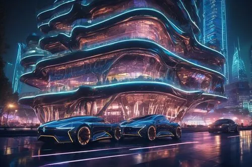 futuristic landscape,futuristic car,tron,futuristic,futuristic architecture,futuristic art museum,polara,cybercity,sedensky,3d car wallpaper,autotron,hypermodern,autopia,metropolis,mercedes ev,concept car,futurist,arcology,bladerunner,car wallpapers,Illustration,Realistic Fantasy,Realistic Fantasy 02