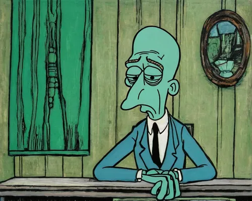 Produce a frustrated squidward meme showcasing his failed attempts at art.,barnacles,picasso,elderly man,vincent van gough,72,beaker,bran,thinking man,post impressionism,51,119,plankton,nematode,mr,ca