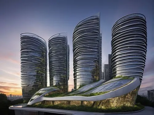 futuristic architecture,morphosis,hadid,singapore landmark,urban towers,heatherwick,barangaroo,capitaland,international towers,skyscapers,songdo,bjarke,cyberjaya,the energy tower,singapore,skycity,interlace,modern architecture,gehry,gold coast,Illustration,Realistic Fantasy,Realistic Fantasy 41