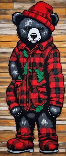 Compose a poem about the strength and beauty of a buffalo plaid bear.,buffalo plaid bear,buffalo plaid paper,buffalo plaid red moose,buffalo plaid,buffalo plaid trees,christmas buffalo plaid,buffalo p