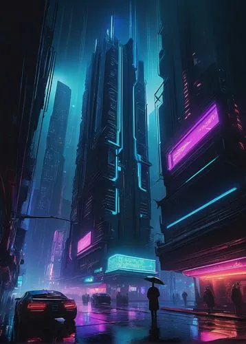 cybercity,cyberpunk,futuristic landscape,cybertown,cityscape,cyberworld,bladerunner,polara,futuristic,metropolis,cyberscene,synth,cyberia,neon arrows,cyberport,scifi,synthetic,dystopian,colorful city,futurist,Art,Artistic Painting,Artistic Painting 05