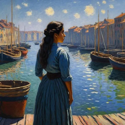 girl on the river,dubbeldam,girl on the boat,venetians,follieri,cesenatico,ernestina,harbor,fisherwoman,hildebrandt,azzurra,la violetta,pittura,gondolier,venetian lagoon,rysselberghe,margetts,aurajoki,mesdag,marseillan,Art,Artistic Painting,Artistic Painting 04