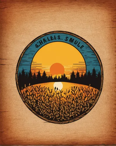 Design a rustic and warm sun logo inspired by the beauty of nature.,cd cover,round bales,molehill,round bale,dayville,boreal,perennials-sun flower,hay barrel,barrels,straw bales,sawmill,barrel,molehil