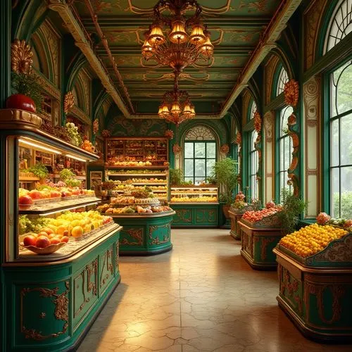 patisserie,pastry shop,greengrocer,grocer,fruit market,boulangerie,french confectionery,grocers,bakery,spice market,homegrocer,lagouranis,bakeries,stalls,kitchen shop,greengrocers,grocery store,pastries,grocery,servery,Photography,General,Realistic