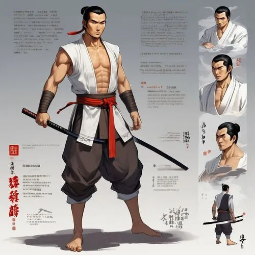 a drawing of a person holding two samurai swords,kyokushin,kenjutsu,raizo,ryu,isshin,sanosuke