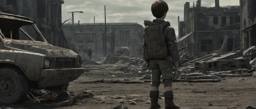 post apocalyptic,post-apocalyptic landscape,district 9,wasteland,long neck,frankenweenie,fallout4,post-apocalypse,standing man,tall man,a pedestrian,rubble,girl walking away,stilts,scrap yard,junkyard,longneck,children of war,hushpuppy,desolation,Conceptual Art,Fantasy,Fantasy 33