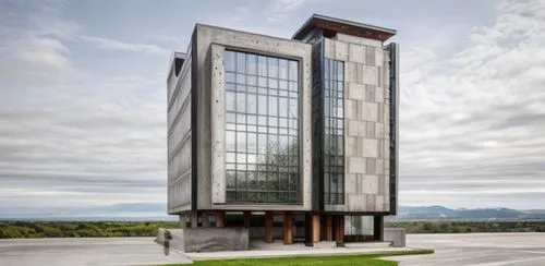 glass facade,montana post building,impact tower,new building,biotechnology research institute,residential tower,office building,modern building,metal cladding,modern architecture,glass building,appart