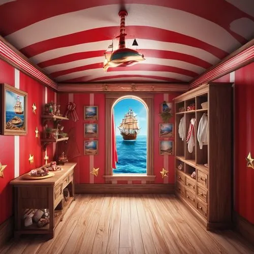 portuguese galley,the little girl's room,staterooms,boy's room picture,sea fantasy,children's bedroom,cartoon video game background,kids room,danish room,children's room,scarlet sail,houseboat,background design,pirate treasure,victorian room,great room,popeye village,3d background,pirate ship,imaginarium,Photography,General,Realistic