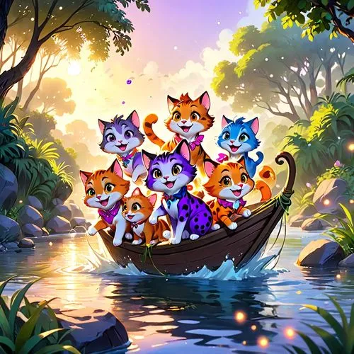 thunderclan,catterns,riverclan,cats in tree,aristocats,starclan,Anime,Anime,Cartoon