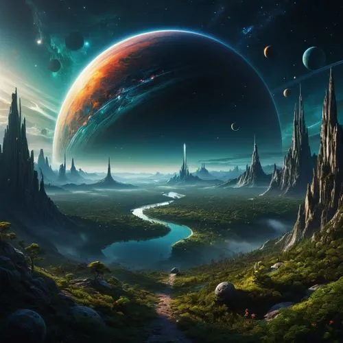 fantasy landscape,alien planet,futuristic landscape,alien world,terraformed,planet eart,fantasy picture,terraforming,planet,planetoid,homeworlds,lunar landscape,fantasy world,earthlike,exoplanet,planetaria,fantasy art,ringworld,3d fantasy,planetary,Photography,Documentary Photography,Documentary Photography 27