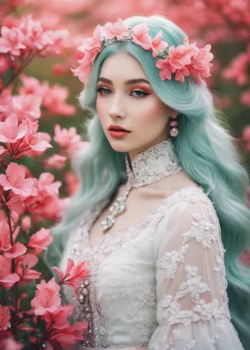 Write a cheerful song inspired by the colors of azalea coral bells,beautiful girl with flowers,floral background,mint blossom,flower background,vintage floral,flower fairy,spring background,coral bell