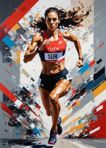 female runner,isinbayeva,free running,sprint woman,steeplechaser,schippers,runner,sportswomen,rudisha,racewalking,bislett,isinbaeva,iaaf,dibaba,marathoner,racewalker,heptathlete,to run,usatf,tirunesh,Conceptual Art,Oil color,Oil Color 07