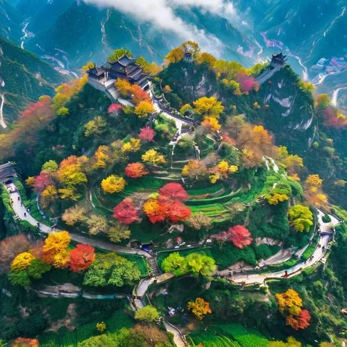 wudang,guizhou,yangshao,huangshan,tianchi,xiangshan,zhangjiajie,wuyuan,machu picchu,zhangjiagang,machupicchu,wenchuan,qinshan,huangshan mountains,sichuan,yunnan,hushan,the valley of flowers,ha giang,shaoming,Conceptual Art,Oil color,Oil Color 23