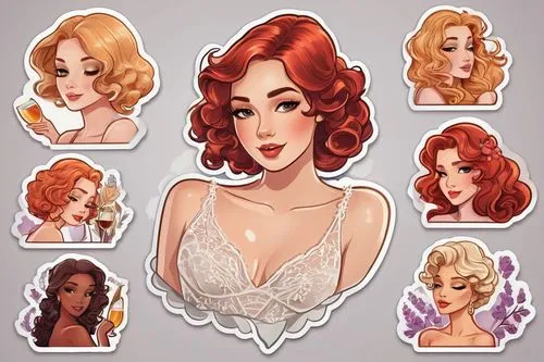 icon set,fairy tale icons,retro pin up girls,ice cream icons,crown icons,christmas glitter icons,hair clips,summer icons,drink icons,party icons,pin-up girls,mermaid vectors,stickers,pin up girls,hairstyles,christmas stickers,fruits icons,retro women,fruit icons,valentine pin up,Unique,Design,Sticker