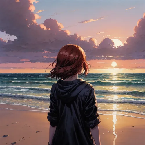 the horizon,beach background,the endless sea,horizon,sea beach-marigold,by the sea,sea-shore,beach scenery,daybreak,the sea,beach landscape,beach walk,world digital painting,open sea,girl on the dune,