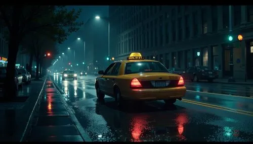 new york taxi,taxi cab,yellow taxi,crewdson,cosmopolis,cabbie,Illustration,American Style,American Style 01