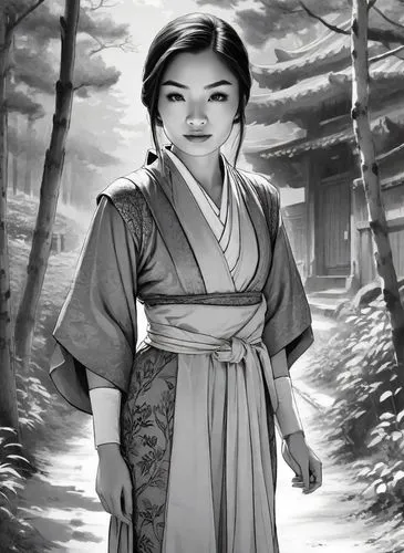 geisha,mukimono,mulan,geisha girl,tsukemono,yi sun sin,japanese woman,motsunabe,hanbok,goki,daitō-ryū aiki-jūjutsu,honzen-ryōri,senso-ji,sōjutsu,japanese art,tai qi,kimono,rokuon-ji,kenjutsu,koto,Digital Art,Line Art