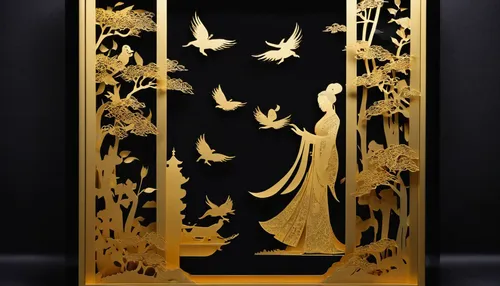 fire screen,gold foil art deco frame,art deco ornament,art deco frame,gold lacquer,art nouveau design,chinese screen,art deco,art deco woman,abstract gold embossed,art nouveau frame,armoire,art nouveau,ornamental dividers,art deco background,gold foil tree of life,gold stucco frame,gold art deco border,gold leaf,leaves case,Unique,Paper Cuts,Paper Cuts 10