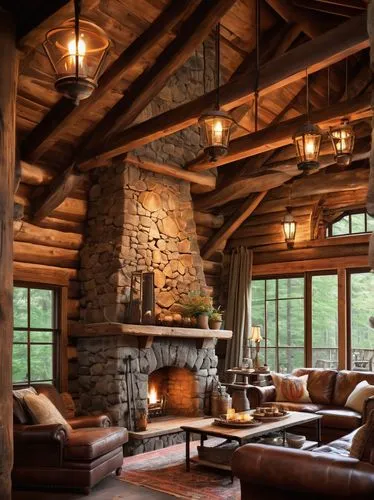 wooden beams,log home,rustic aesthetic,log cabin,the cabin in the mountains,rustic,chalet,fireplaces,family room,fire place,lodge,beautiful home,alpine style,home interior,luxury home interior,barnwood,cabin,fireplace,summer cottage,country cottage,Conceptual Art,Sci-Fi,Sci-Fi 14