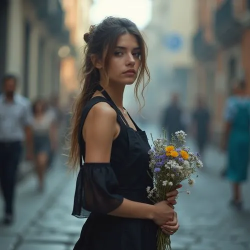 beautiful girl with flowers,girl in a long dress,juliet,girl in flowers,romantic look,principessa