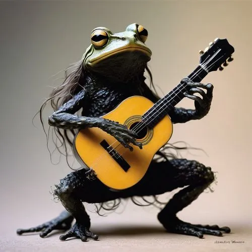 jazz frog garden ornament,woman frog,chorus frog,frog figure,frog king,frog through,man frog,cavaquinho,musical rodent,frog man,bull frog,true frog,beaked toad,water frog,crab violinist,pond frog,frog,art bard,common frog,shrub frog,Conceptual Art,Fantasy,Fantasy 10