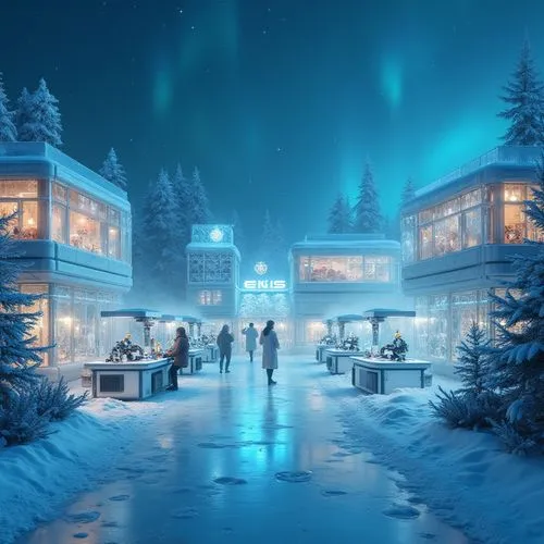 rovaniemi,north pole,aurora village,polar lights,snowhotel,arktika,winter village,kuusamo,winter house,kiruna,santa's village,polar aurora,davos,ski resort,christmas scene,jotunheim,rendalen,winter night,sse,christmas house,Photography,General,Realistic