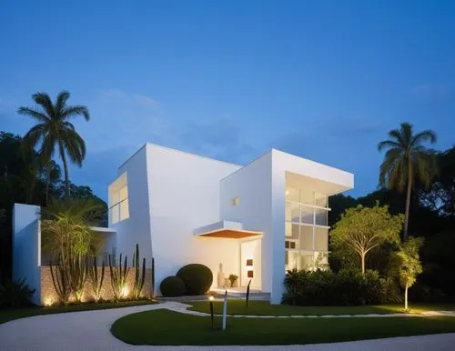 modern house,mayakoba,florida home,modern architecture,holiday villa,cube house,Photography,General,Realistic