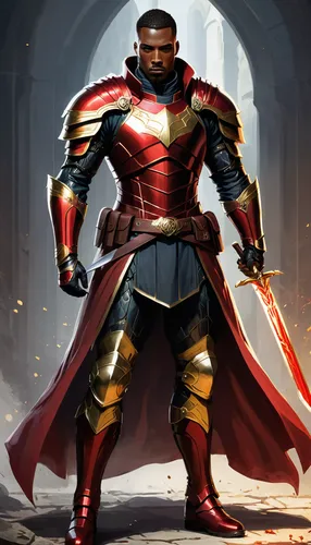 Superhero inspired by El Cid, the Castilian nobleman and military leader. His full-body suit is a fusion of medieval armor and modern tactical gear, providing unmatched protection and mobility. The su