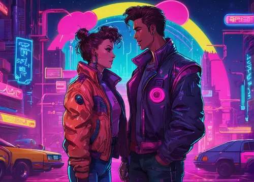 80s,cyberpunk,neon,80's design,neon arrows,neon colors,neon ghosts,neon lights,neon candies,neon light,neon cocktails,neon drinks,neon coffee,jacket,colorful city,neon valentine hearts,eighties,neon sign,connected,connection,Conceptual Art,Sci-Fi,Sci-Fi 27