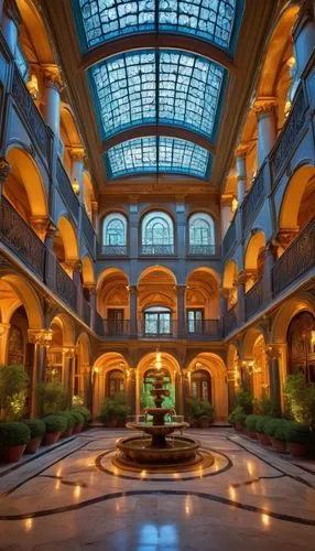 atriums,atrium,emirates palace hotel,gaylord palms hotel,nemacolin,borgata,inside courtyard,galleria,hotel hall,hiranandani,venetian hotel,ballroom,emporium,lobby,kempinski,winter garden,hotel lobby,driskill,gleneagles hotel,benaroya,Conceptual Art,Sci-Fi,Sci-Fi 20