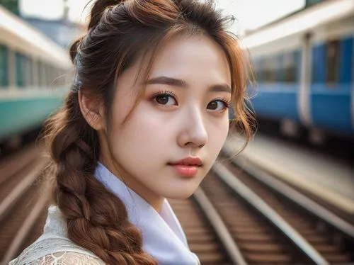 the girl at the station,yoong,korea subway,yuri,yenny,maomao,Photography,General,Natural