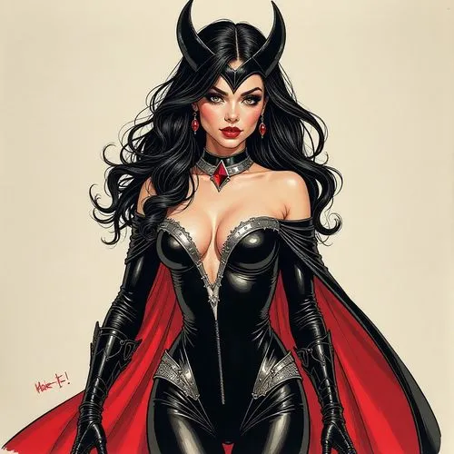 scarlet witch,hela,selina,villainess,brubaker,zatara,Conceptual Art,Daily,Daily 08