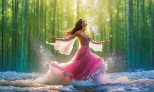 mermaid background,riverdance,water nymph,fantasy picture,water mist,naiad,celtic woman,sylphs,amphitrite,spark of shower,faerie,eurythmy,splashing,sirene,flowing water,faery,water splashes,water fall