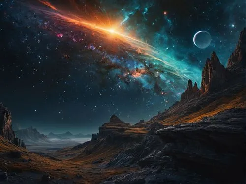 alien planet,space art,alien world,fantasy picture,exoplanet,astronomy,Photography,General,Fantasy